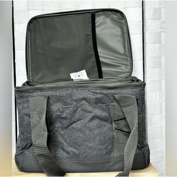CleverMade Seaside Cooler 18 Collapsible Cooler Bag, 18 Can - Gray NWT - Picture 7 of 16